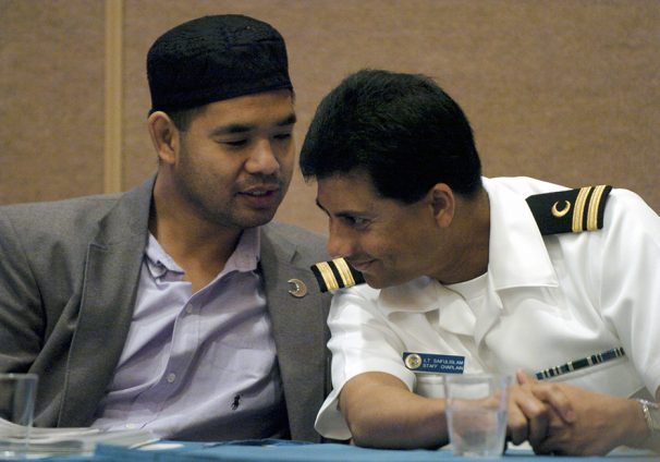 Army and Navy chaplains talk