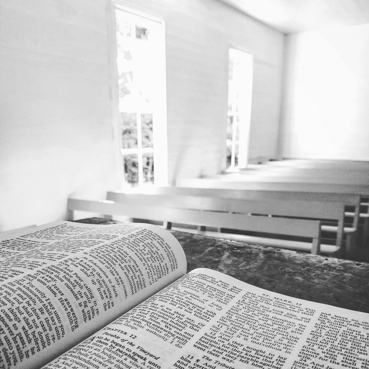 Bible in church