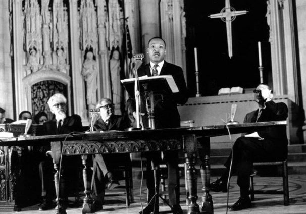 Martin Luther King Jr. speaks