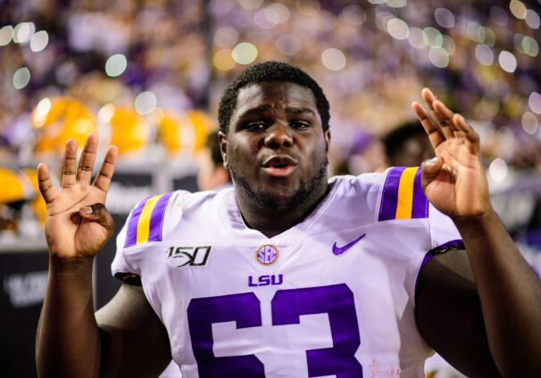 LSU backup offensive lineman Michael Smith