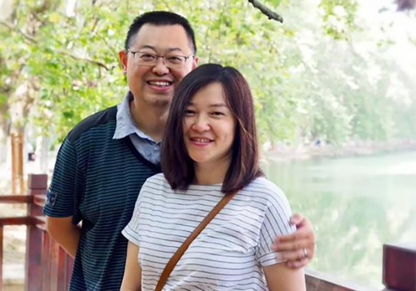 Wang Yi and wife Jiang Rong