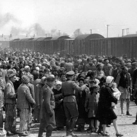 Hungarian Jews at Auschwitz