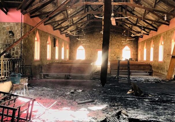 remains of Nigerian church