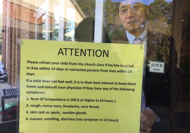 Sign outside the Raleigh Chinese Christian Church