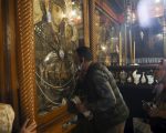 People visit the Church of the Nativity
