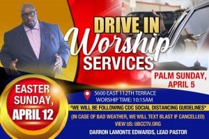 drive in worship ad
