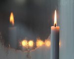candle and reflection