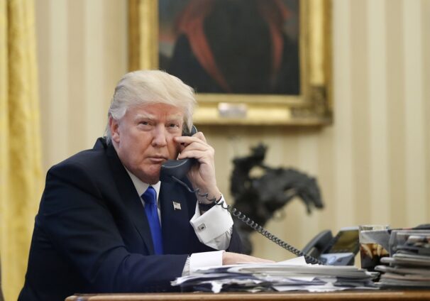 Trump on phone
