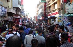 Shillong, India, market street