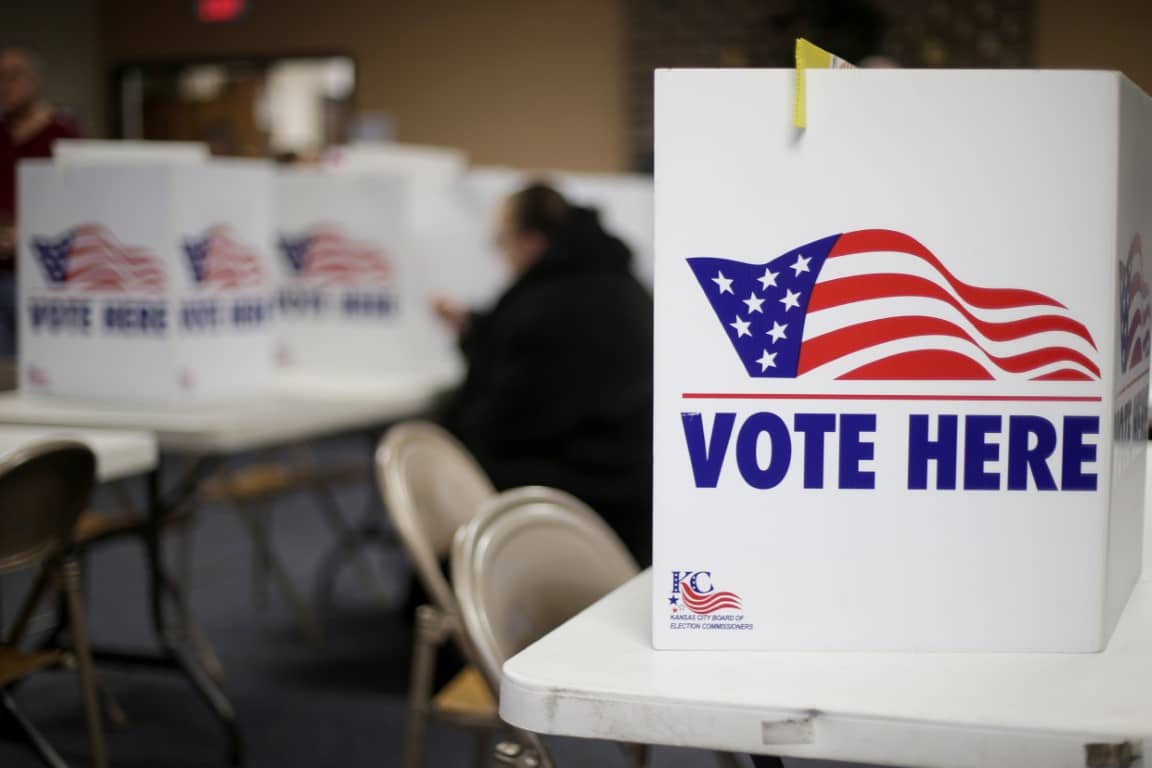 woman voting