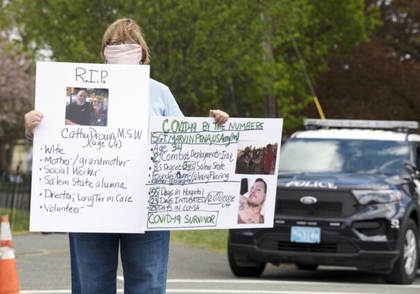 Counter-protester Mary DeChillo