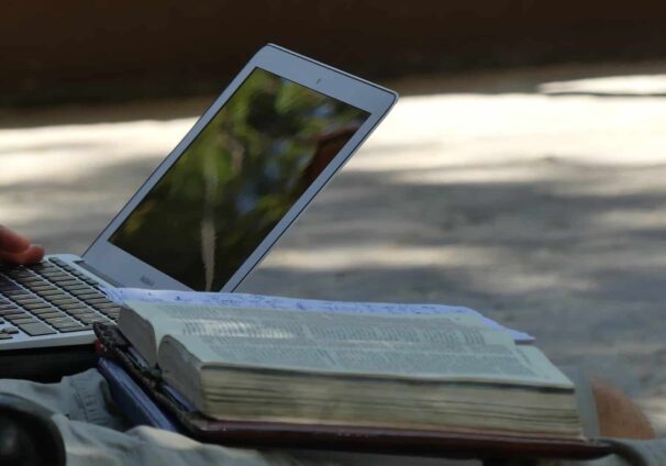 Bible and computer