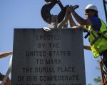 Confederte monument dismantled