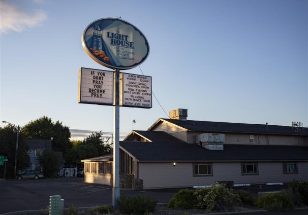 Lighthouse Pentecostal Church and sign