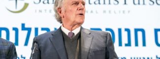 Franklin Graham speaks in Israel on Jan. 23, 2024. (Photo courtesy of Samaritan's Purse)