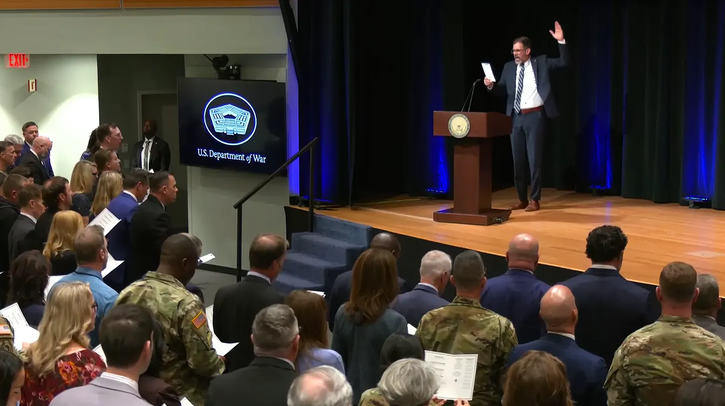 Hegseth's Pastor Tells Pentagon Leaders ‘God Has Providentially Placed You' There ‘For Such a Time As This'